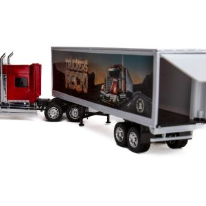 1:32 Scale Lonestar Truck W/ Cargo Trailer Diecast Toy