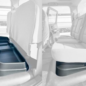 Underseat Storage System for Crew Cab International CV & Chevrolet Silverado 4500/5500/6500
