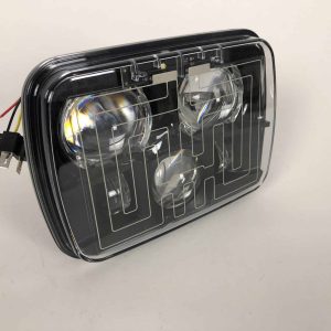 J.W. Speaker 5''x7'' 8910 Evo 2 Led Headlight- Black Housing, Heated Lens