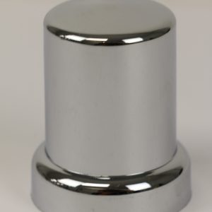 Economy Chrome Cylindrical plastic Nut covers 33mm Wheel nut- 10 pack