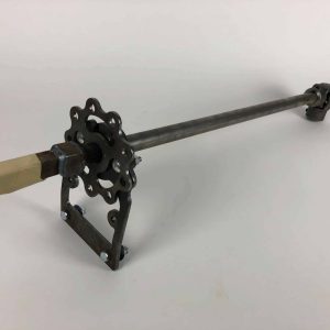 Hopper Crank assembly with lock plate for DS (LH) of Doepker Steel Super B Grain Bulker Trailers