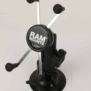 RAM Mounts Suction cup X-Grip mount for large phones and 5'' tablets.